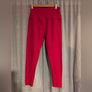 Women's Red High-Waisted Leggings